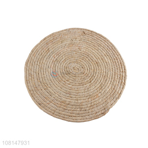 High quality natural corn husk woven placemat braided table mat