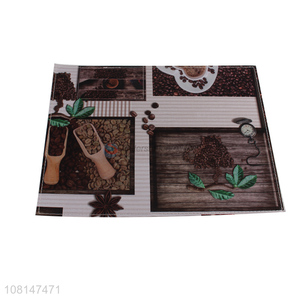 Hot items rectangular washable pvc placemat table mat coffee mat