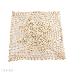 New arrival handmade cotton crochet dining placemat for decoration