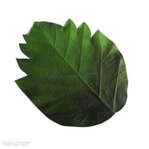 Top product creative green leaf shape eva placemats for dining