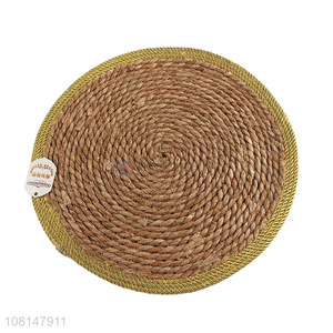 Factory supply round woven table mat dining placemats straw mat