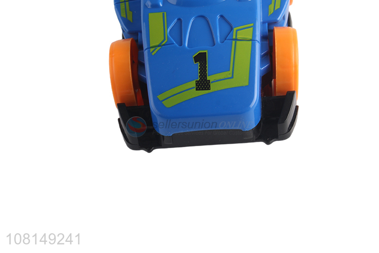 Factory wholesale blue toy racing car plastic toy car