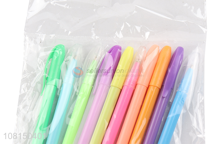 Good Quality 10 Pieces Gel Pen Fashion Neutral Pen Set