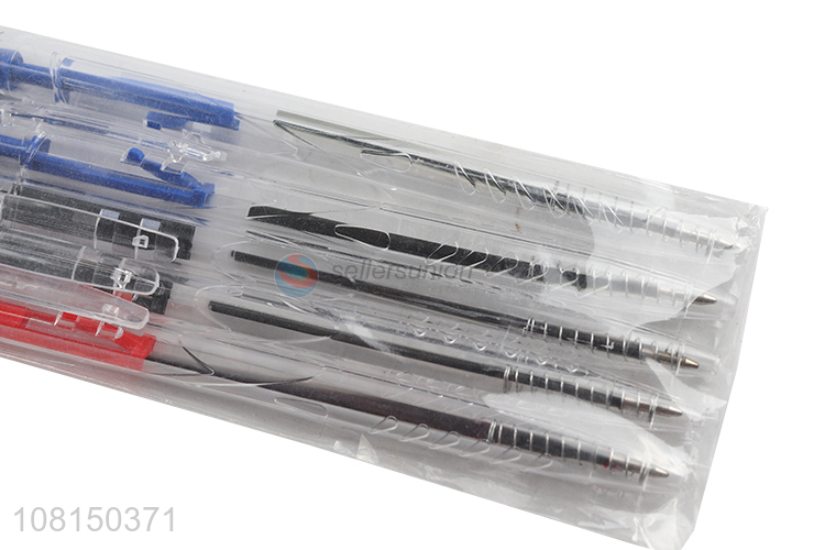 Wholesale 5 Pieces Classic Click Ballpoint Pen Stationery Set