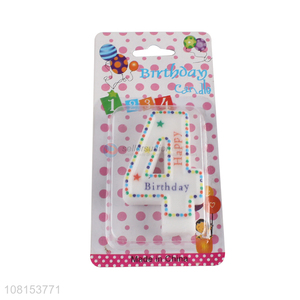 Popular product 0-9 birthday cake number candle wholesale