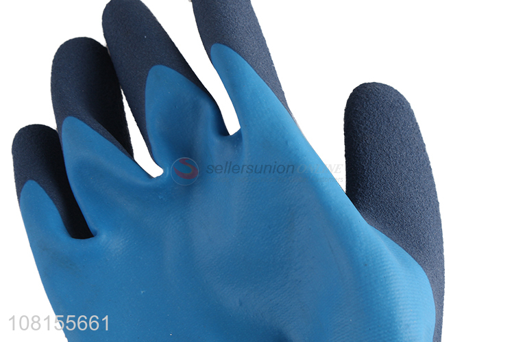 Factory supply double-layer latex waterproof work gloves