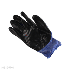 Wholesale 13 stitches wear resistant nitrile work gloves