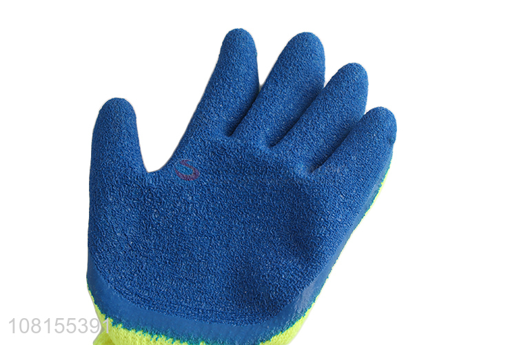 China supplier cold weather latex crinkle winter work gloves