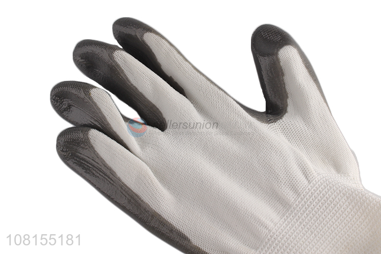 Hot selling 13 stitches polyester nitrile working gloves