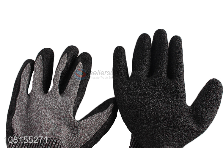 High quality multipurpose latex crinkle safety work gloves