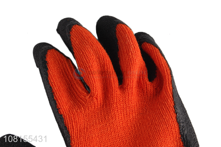 New arrival latex crinkle winter work gloves for industry