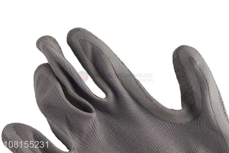 New arrival 13 stitches polyester latex crinkle work gloves