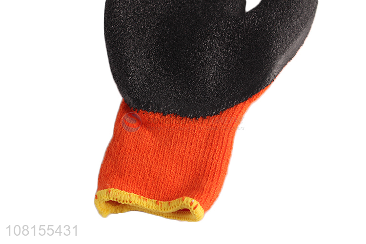 New arrival latex crinkle winter work gloves for industry