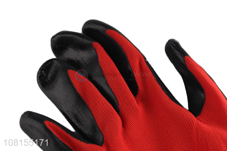 High quality 13 stitches nitrile work gloves for industry