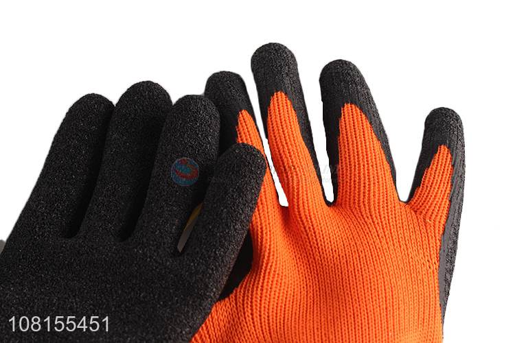 Good quality winter cut resistant latex foam work gloves