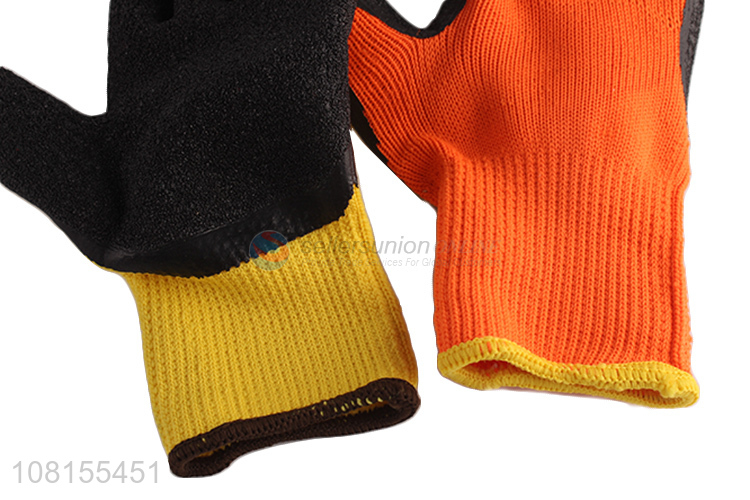 Good quality winter cut resistant latex foam work gloves