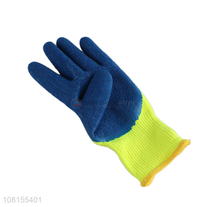 New product latex coated crinkle winter outdoor work gloves