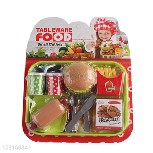 Good quality kids food set toy pretend play toys