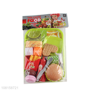 Good quality plastic pretend play kitchen food toy