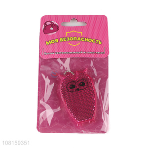 New Design Cartoon Owl Safety Reflective Keychain