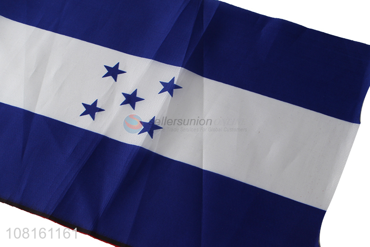 Wholesale Mini National Flag Polyester Pongee Hand Held Flag