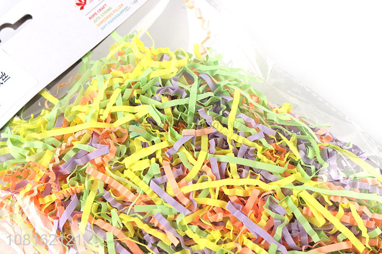 Hot selling colourful shredded paper for box filling basket filling