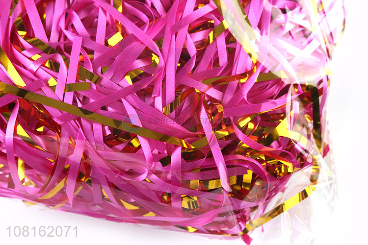 Most popular color pvc shredded paper for gift box filling