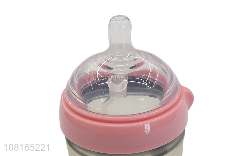 Low price durable eco-friendly silicone baby bottle