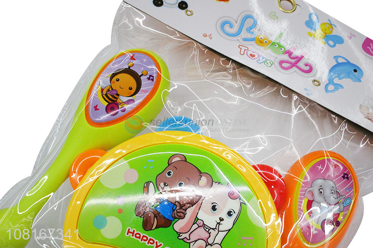 Wholesale cartoon baby rattle creative molar teether set