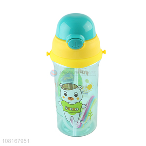 New Arrival Portable Water Bottle With Straw For Kids