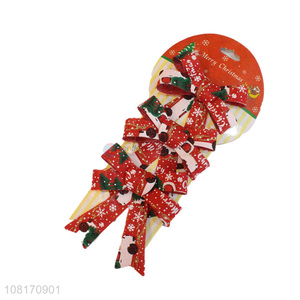 Hot selling Christmas party decoration Christmas wreath bows