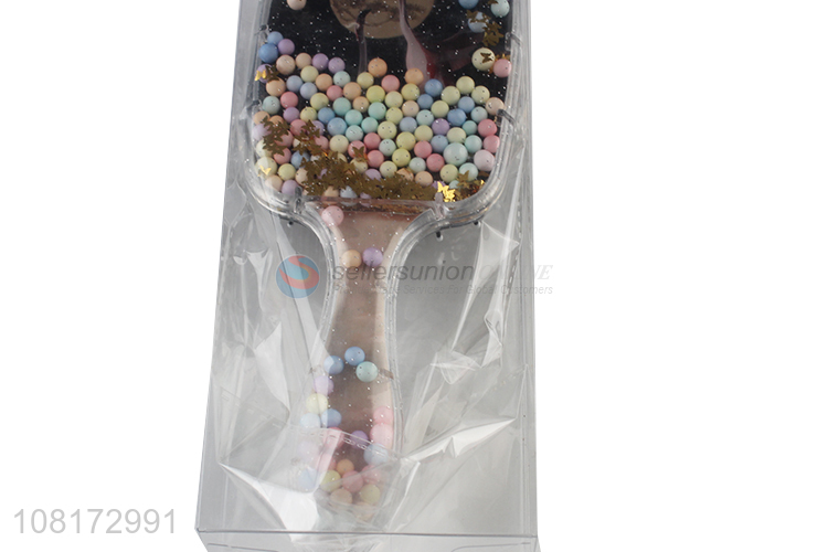 Top Quality Scalp Massage Paddle Brush With Colour Beads