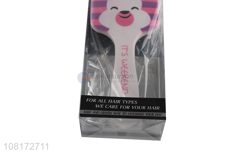 Cartoon Pattern Plastic Hair Brush Fashion Paddle Brush