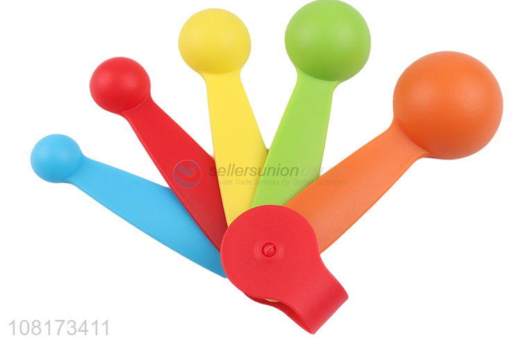 Fashion Design 5 Pieces Colorful Measuring Spoon Set