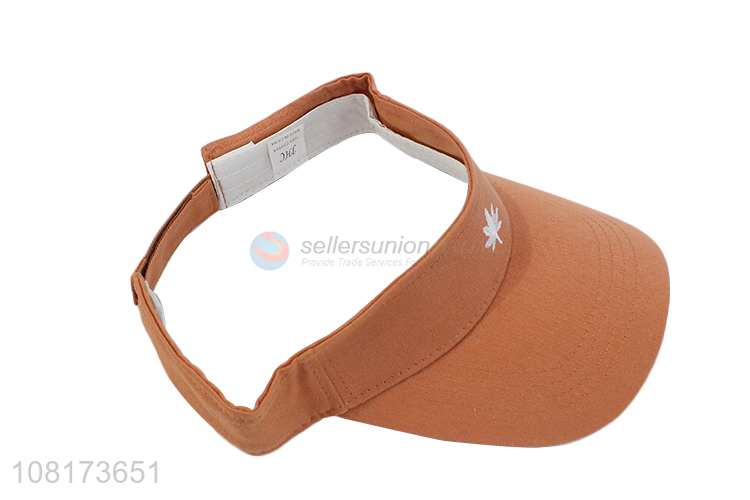 Factory direct sale fashion sun hat cotton embroidery visors