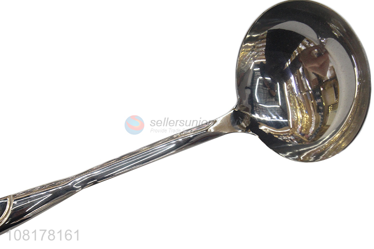 Yiwu wholesale long handle stainless steel soup spoon