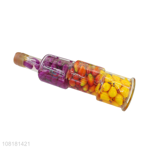 Low price natural fake fruit filling <em>glass</em> bottle <em>crafts</em>