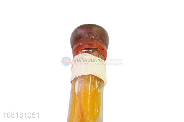 New design desktop glass crafts fake vegetable galss bottle