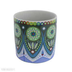 China factory creative printed ceramic flowerpot