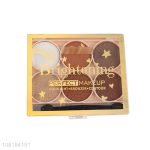 Best Sale 6 Color Makeup Highlight/Bronzer/Contour Palette