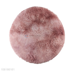 Good quality round soft plush floor mat for home décor