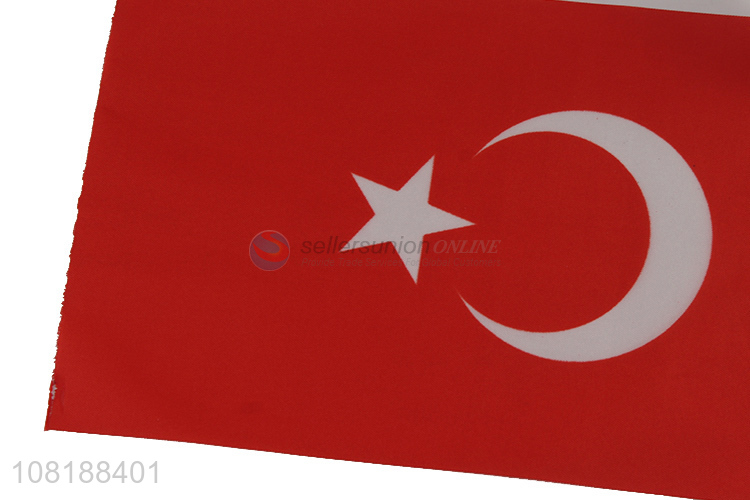 China supplier hand-held Turkey national flag mini stick flag for parades