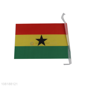 Hot selling small Ghana stick flags mini handheld flags for world cup