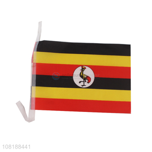 Good quality 100 countries mini flag Uganda hand-held national flags