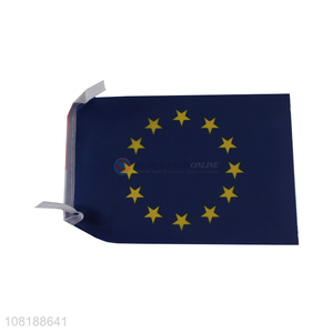 Yiwu market small European Union stick flags mini handheld flags