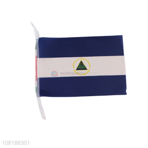 Hot selling handheld mini Nicaragua country flag party decorations