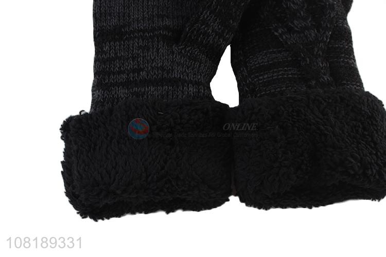 Factory supply polyester winter outdoor warm gloves for sale