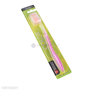 Custom Non-Slip Handle Soft Nylon Toothbrush For Adult