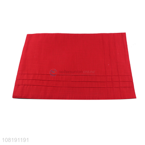 Yiwu market red simple design placemats with top quality