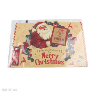 Wholesale 4 pieces disposable Christmas paper placemats table mats